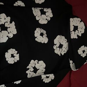 Black and White Floral Men's Shirt